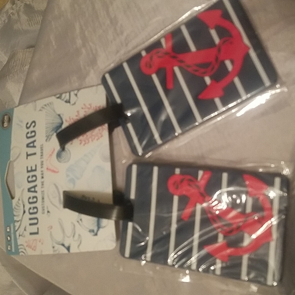 Handbags - Anchor 2pk luggage tags new on card